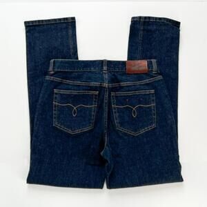 Vintage Y2K Ralph Lauren Jean Co Dark Blue Denim Mid Rise Straight Leg 4 28W 29W